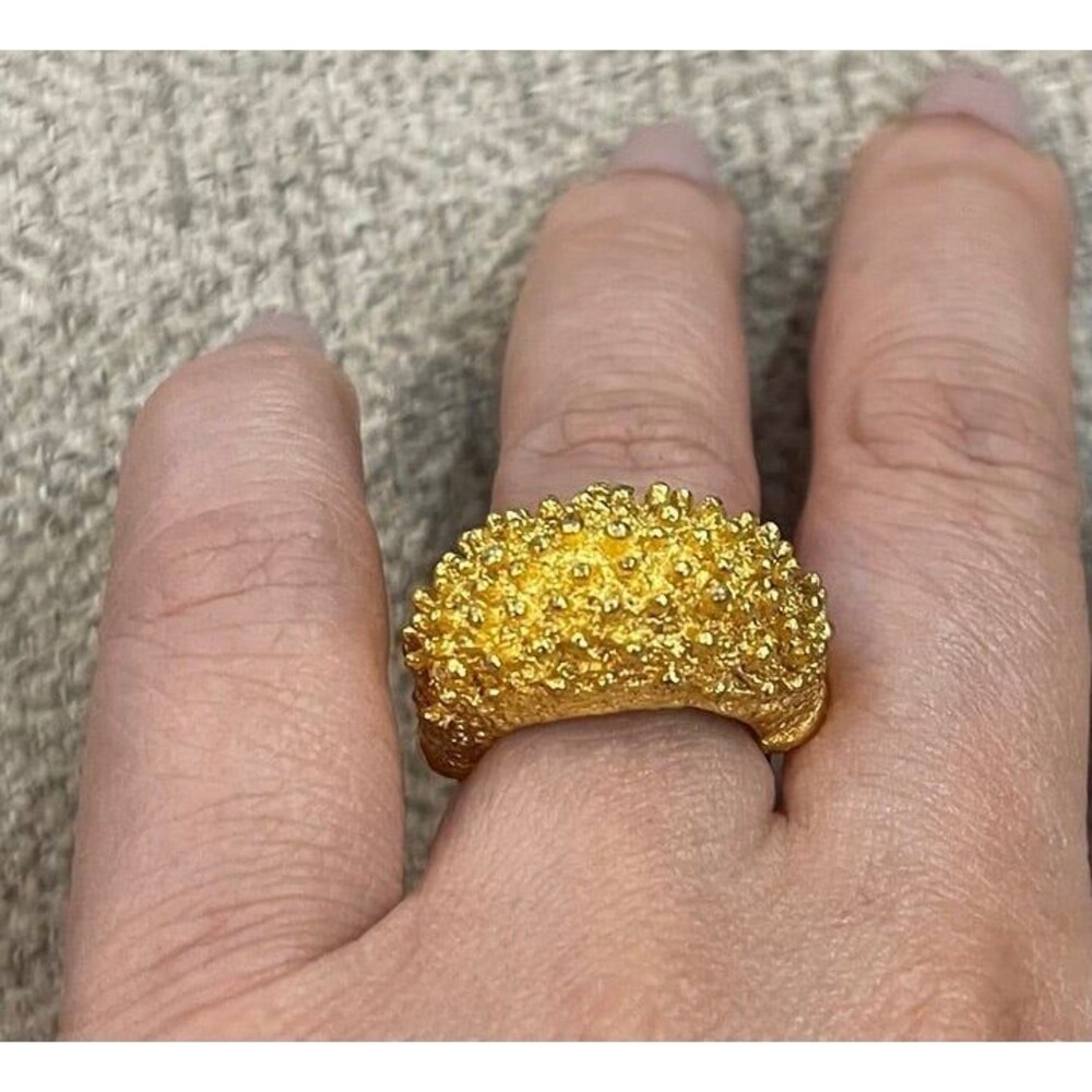 Vintage estate gold tone ring